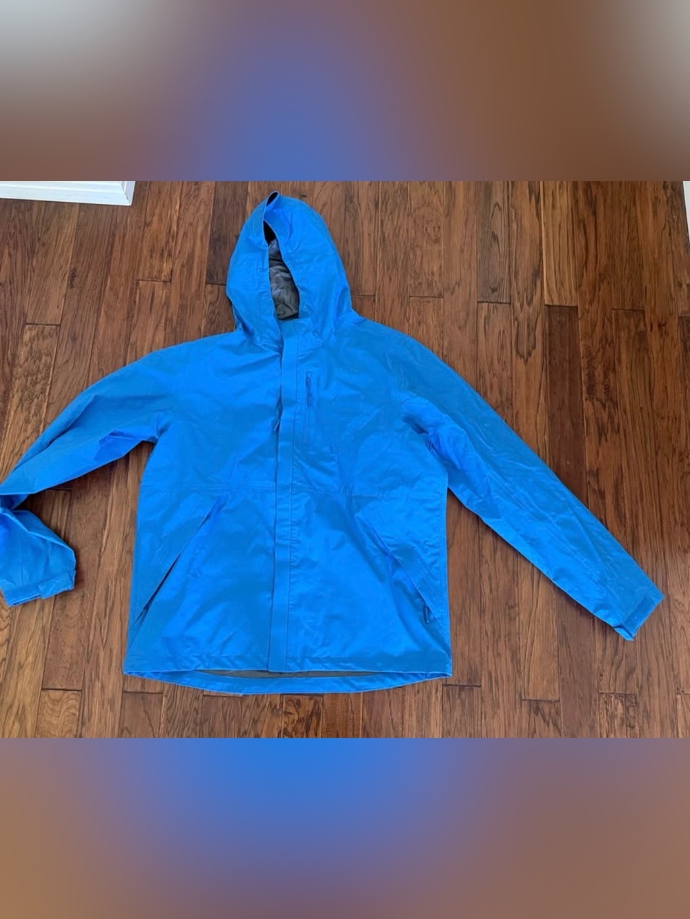 Bright Blue Hooded 10k waterproof Rain Jacket by Sea to Sky size XXL